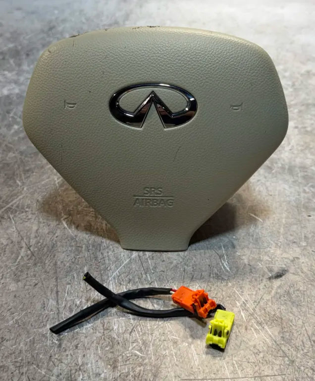 2007 - 2015 Infiniti G25 G35 G37 EX35 Steering Wheel Airbag Beige OEM