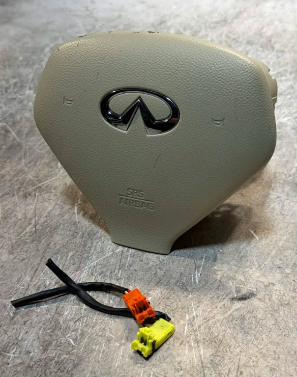 2007 - 2015 Infiniti G25 G35 G37 EX35 Steering Wheel Airbag Beige OEM