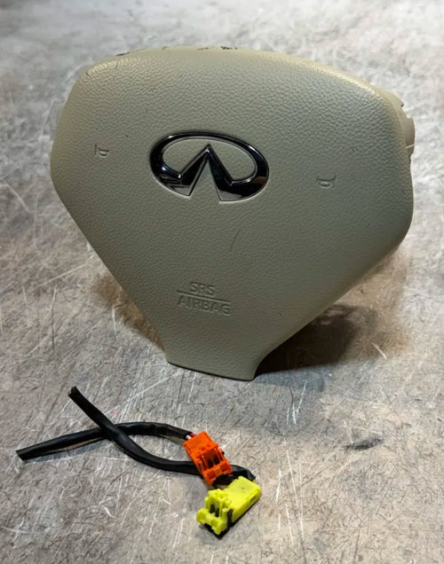 2007 - 2015 Infiniti G25 G35 G37 EX35 Steering Wheel Airbag Beige OEM