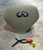 2007 - 2015 Infiniti G25 G35 G37 EX35 Steering Wheel Airbag Beige OEM