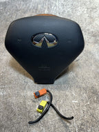 2007 - 2015 Infiniti G25 G35 G37 EX35 Air Bag Steering Wheel Airbag Black OEM