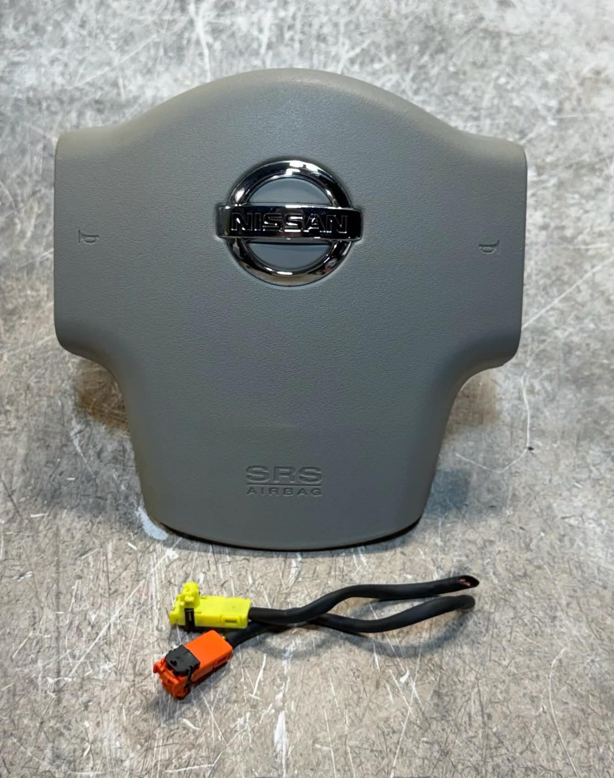 2008-2012 Nissan Titan Armada Steering Wheel Airbag Gray OEM