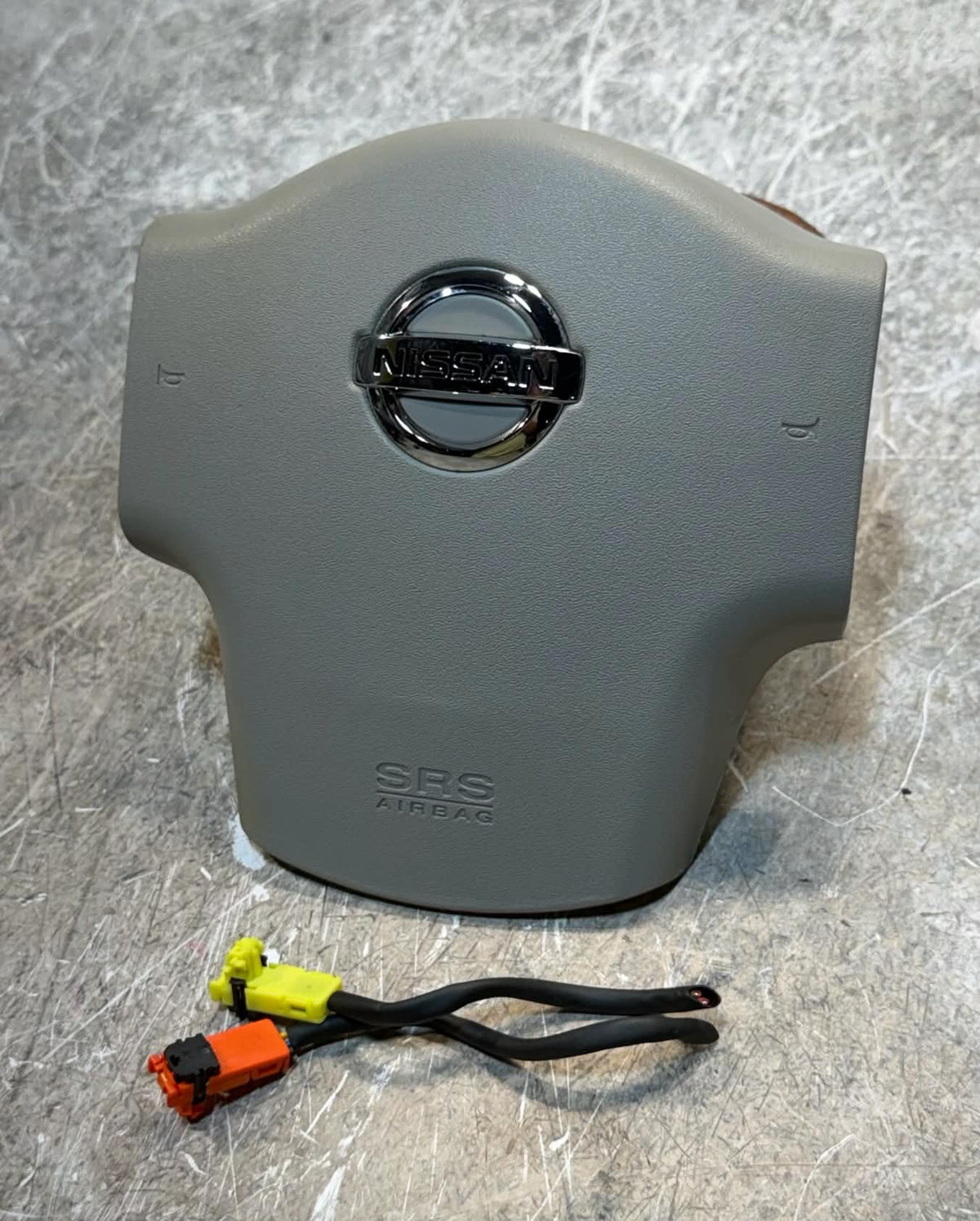 2008-2012 Nissan Titan Armada Steering Wheel Airbag Gray OEM