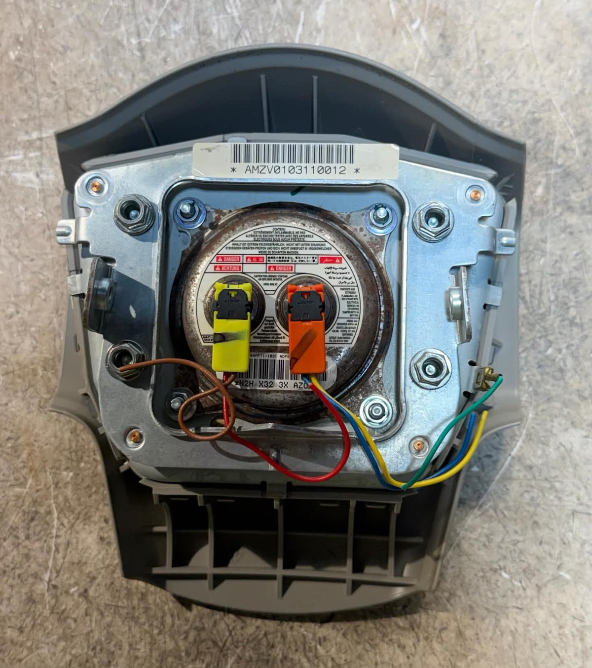 2008-2012 Nissan Titan Armada Steering Wheel Airbag Gray OEM