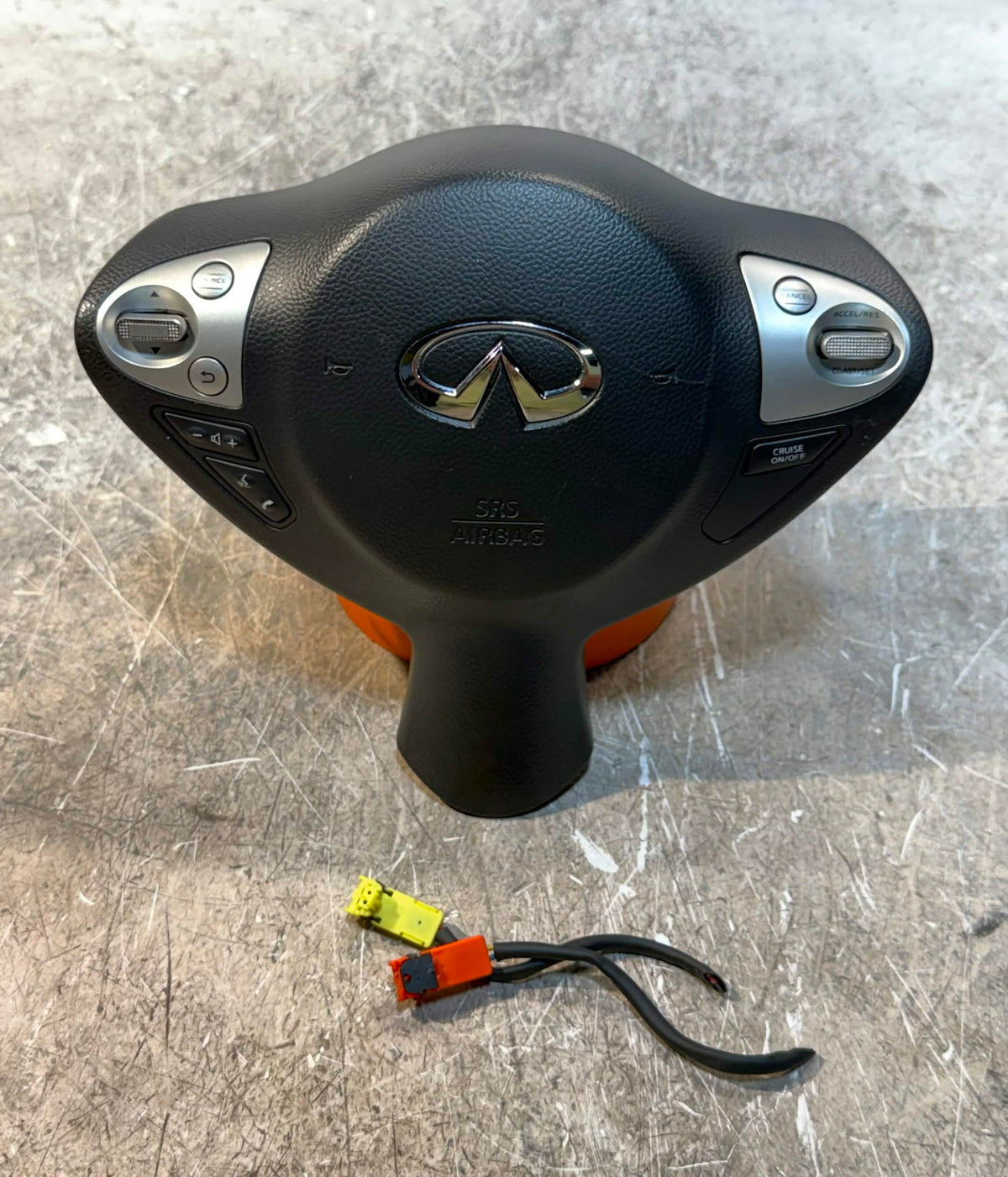 2009-2017 Infiniti FX35 FX37 QX70 Steering Wheel Airbag Black OEM