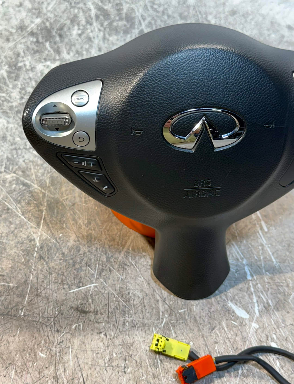 2009-2017 Infiniti FX35 FX37 QX70 Steering Wheel Airbag Black OEM