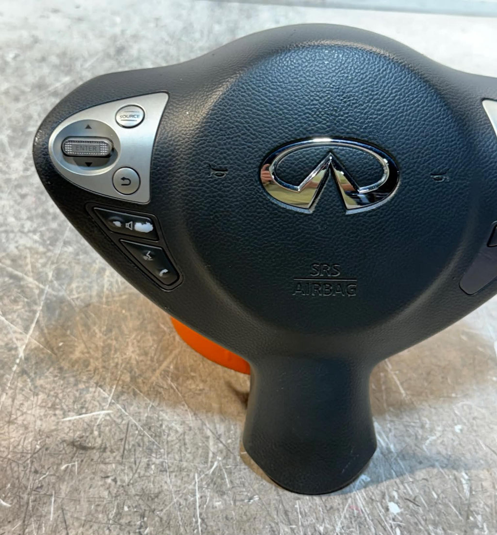 2009-2017 Infiniti FX35 FX37 QX70 Steering Wheel Airbag Black OEM