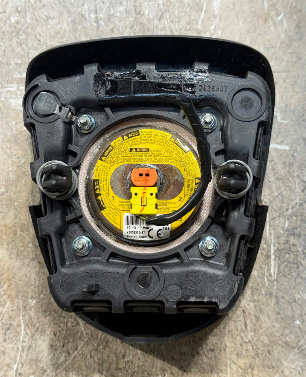 2012-2015 Chevy Camaro Steering Wheel Airbag Black OEM