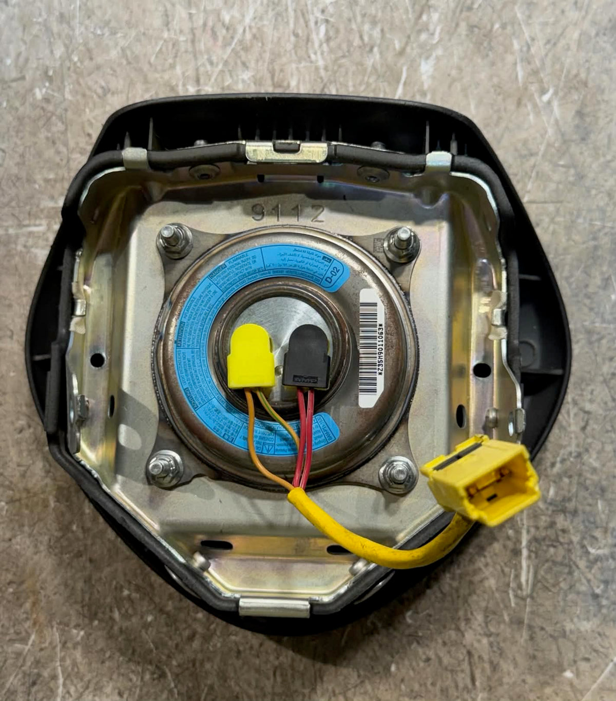 2009-2014 Acura TSX Airbag Steering Wheel Airbag Black OEM